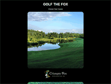 Tablet Screenshot of golfthefox.com